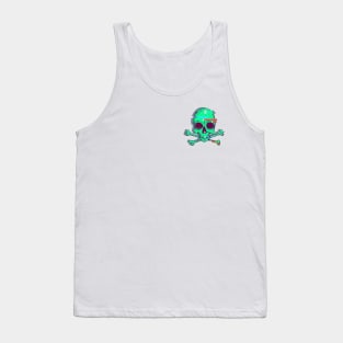 Glitch skull Tank Top